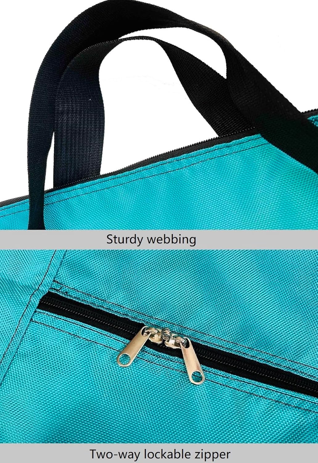 Extra Large Storage Duffle Bag with Zippers and Handles, Big Foldable Duffle Bag for Travel