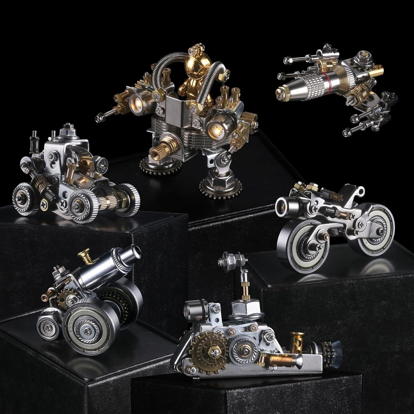 3D Metal Puzzle for Adults, Metal Model kit, Mechanical Armor Puzzle, Adult Brain teasers- The Best Gift for Men (Motorcycle)