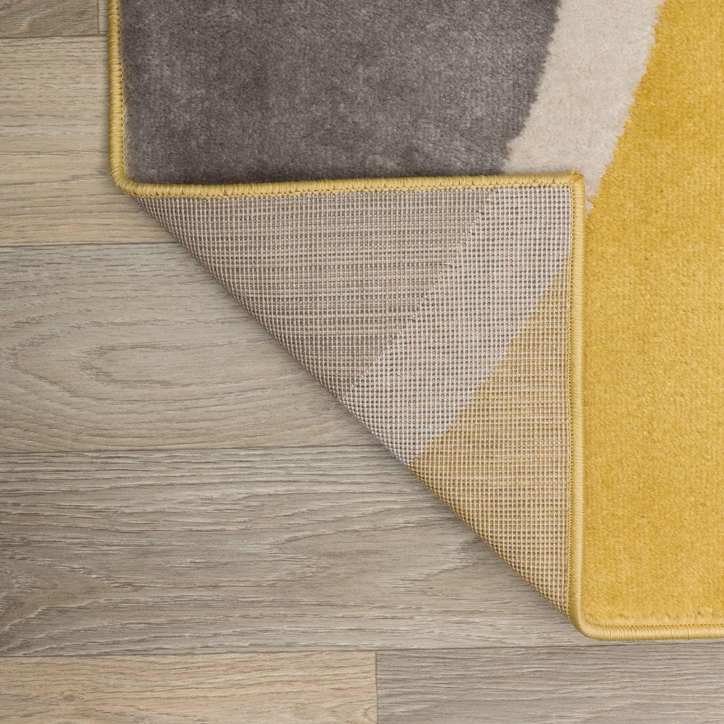 Rugshop Contemporary Abstract Circles Easy Maintenance for Home Office,Living Room,Bedroom,Kitchen Soft Area Rug 10' x 14' Yellow
