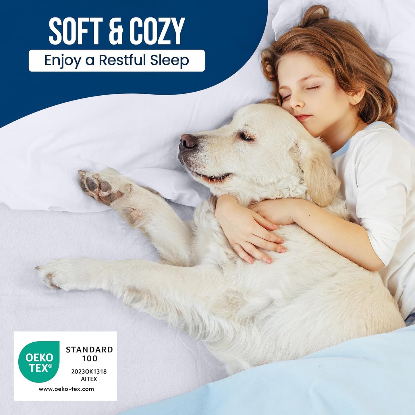 Utopia Bedding Waterproof Mattress Protector Short Queen Size 2 Pack, 200 GSM Breathable Terry Mattress Cover, Fitted Style with Stretchable Pockets (White)