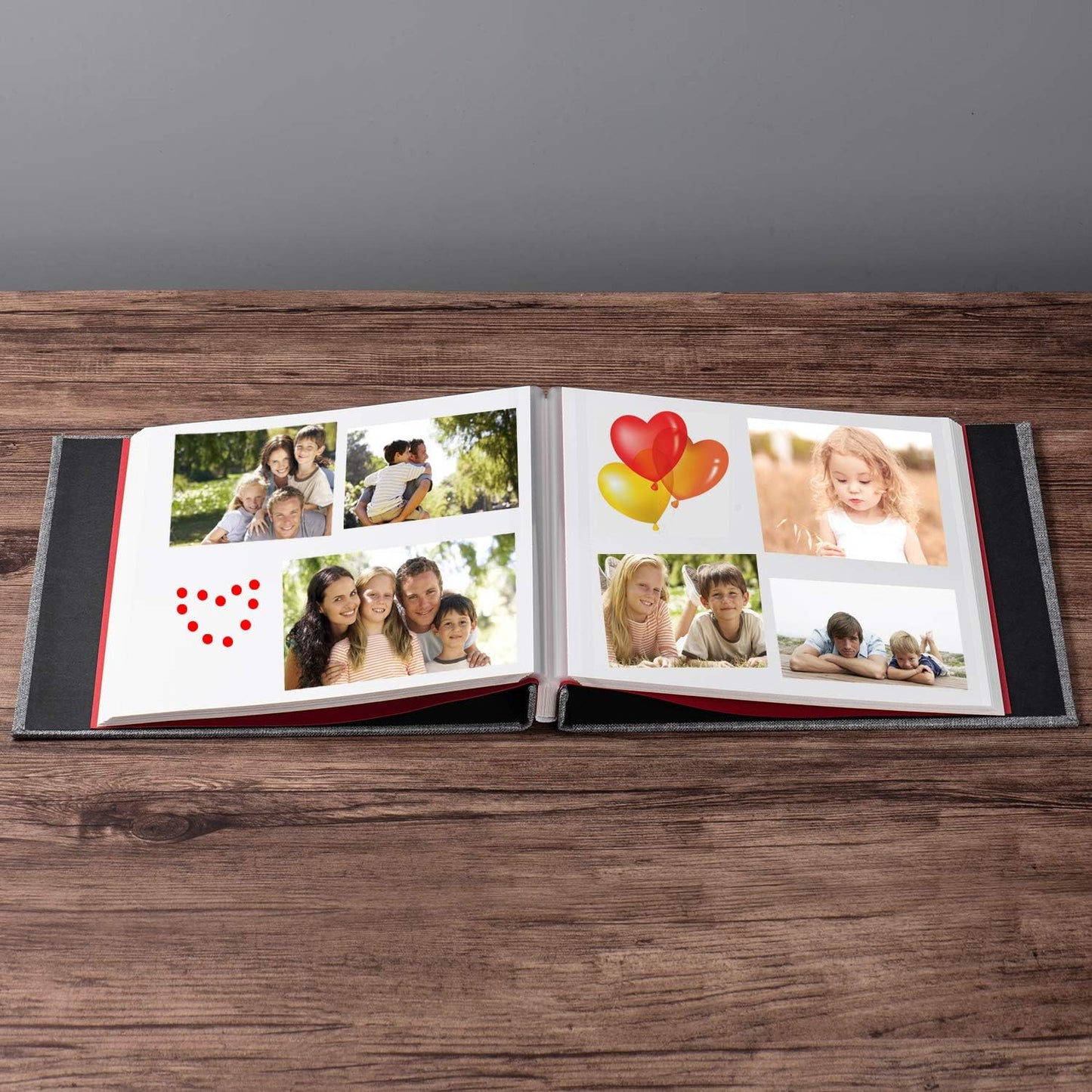 Photo Album Self Adhesive Scrapbook Album for 4×6 Pictures DIY Magnetic Linen Cover Album 30 Blank Pages Great Gift for Family, Wedding, Birthday, Christmas, Anniversary(Green)