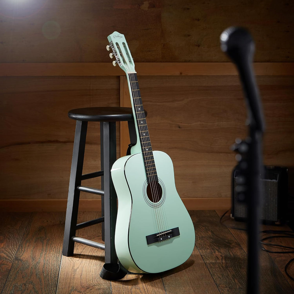 Ashthorpe 38-inch Beginner Acoustic Guitar Package (Mint Green), Basic Starter Kit w/Gig Bag, Strings, Strap, Tuner, Picks