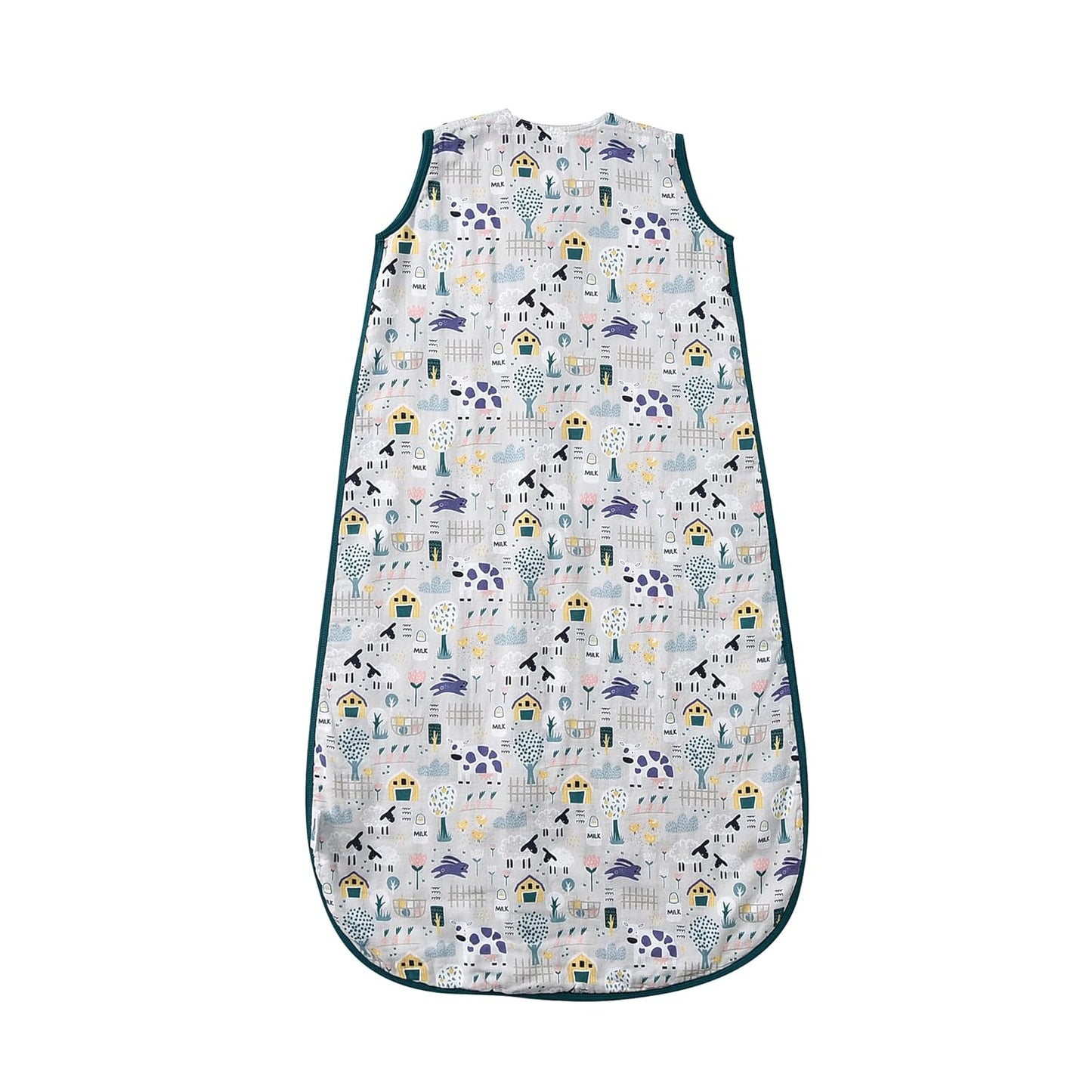 Baby Sleep Sack 1-2 T Baby Wearable Blanket 100% Organic Cotton 0.5 TOG Muslin Toddler Sleeping Sack 2- Way Zipper Soft 12-24 Months