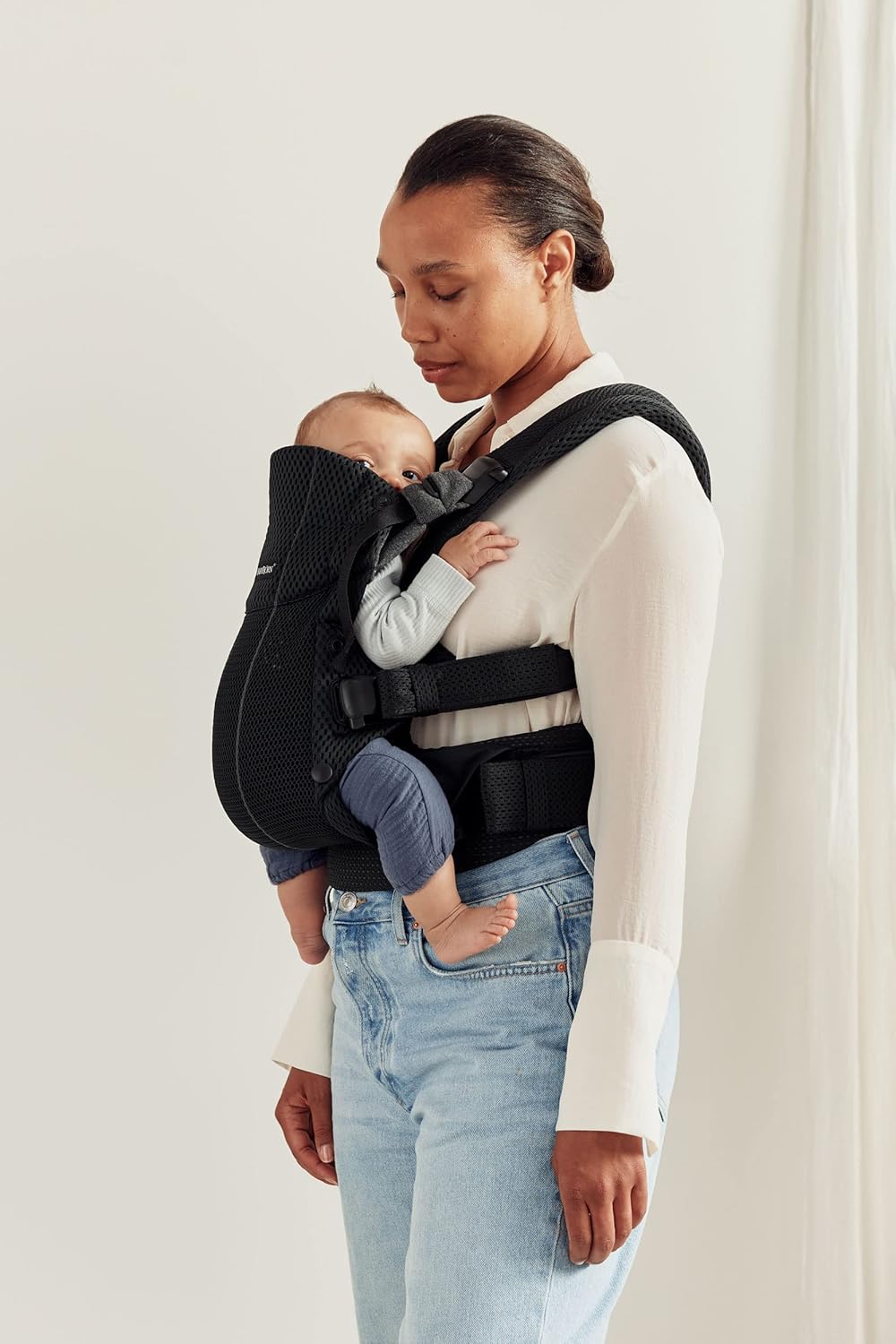BabyBjorn Baby Carrier Harmony, 3D Mesh, Black