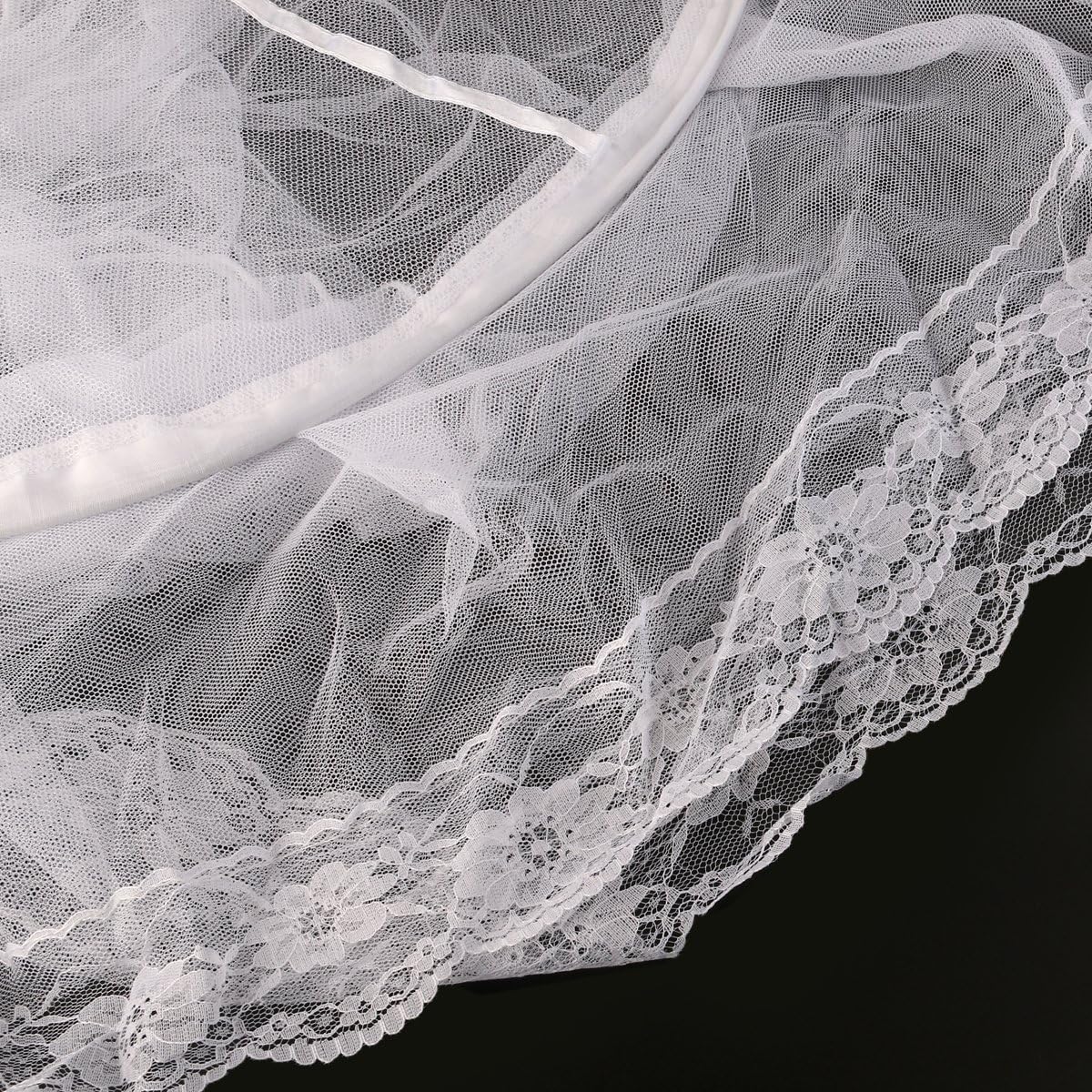 STOBOK Mosquito Net for Bed, Bed Canopy for Girls King Canopy Bed Curtains Elegant Dome Bed Netting Infant Mosquito Net Crib Bed Canopy Breathable See Through Mosquito Netting (White)