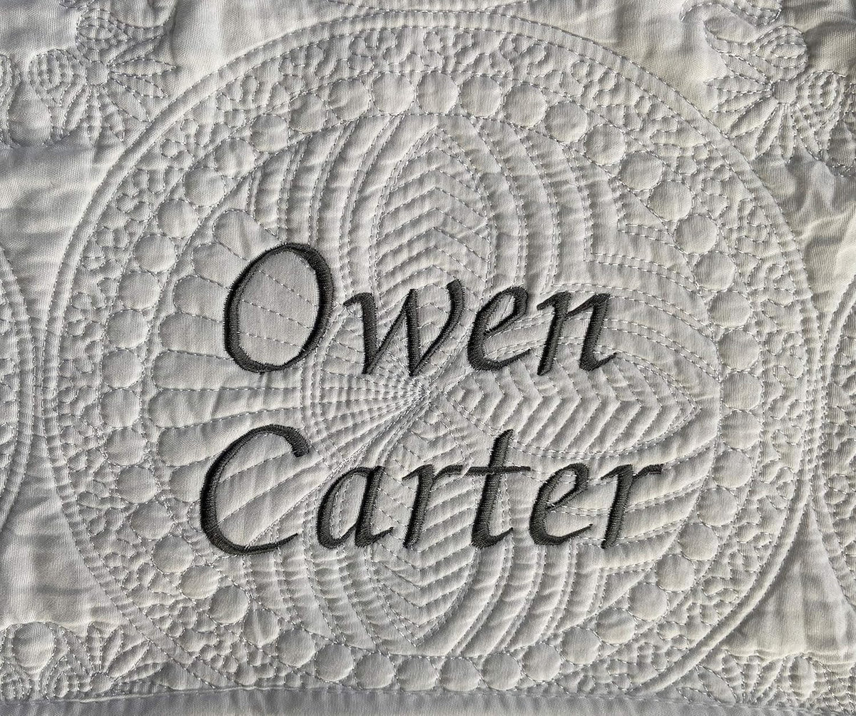 Personalized Baby Blanket Baby Quilt Monogrammed Blankets for Boys and Girls Embroidered Baby Gifts Full Name